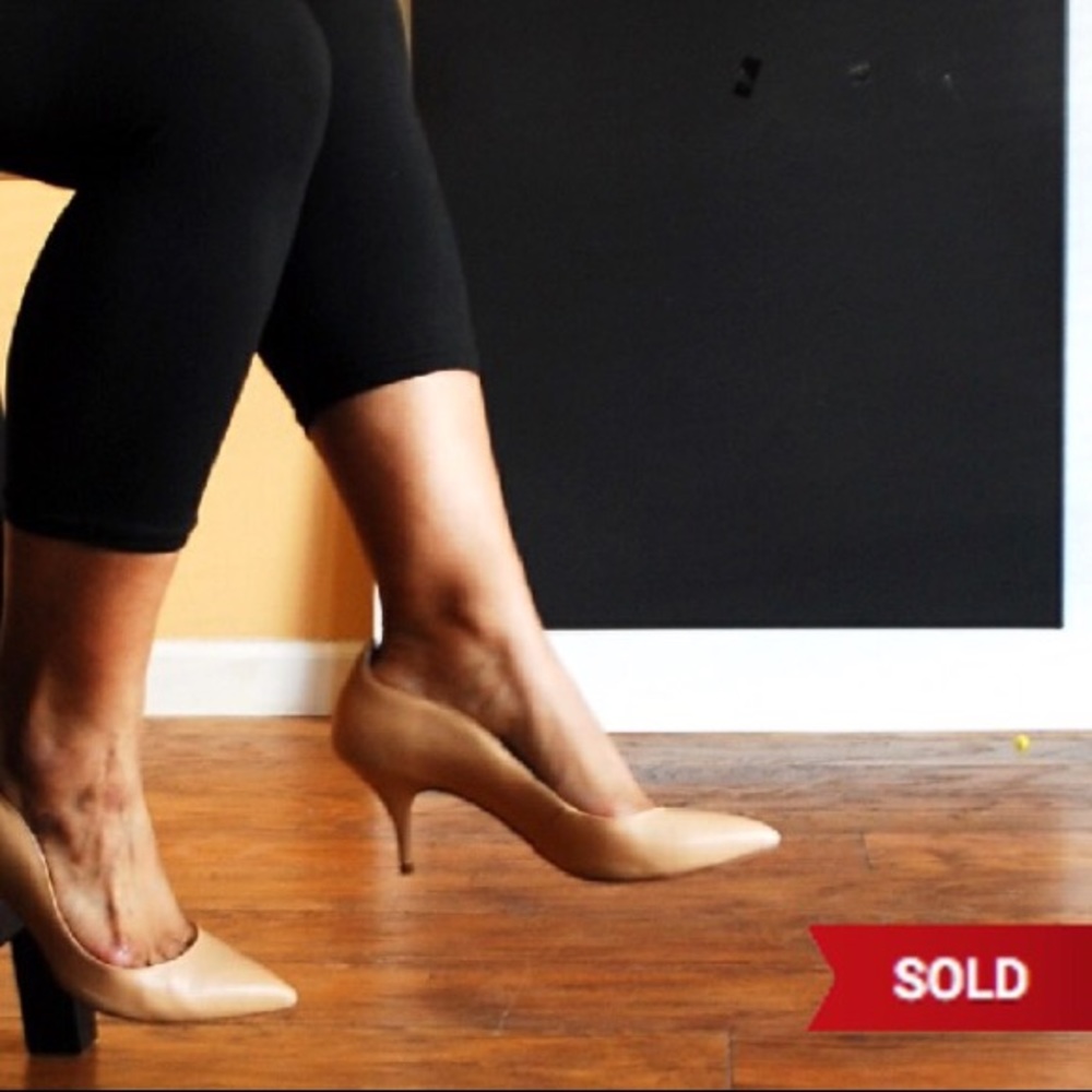🚫SOLD🚫 Loeffler Randall Poppi Nude Leather Heel